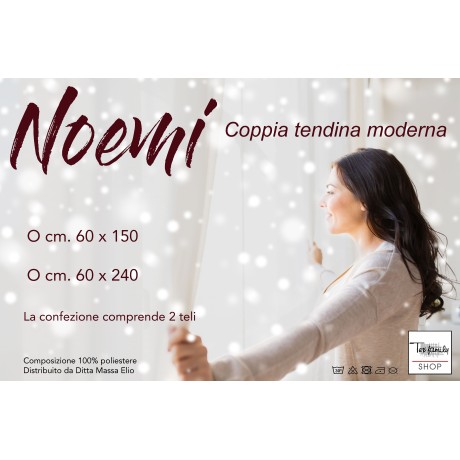 PAIR OF CURTAIN NOEMI MODERN EMBROIDERY WITH BURGUNDY LEAF