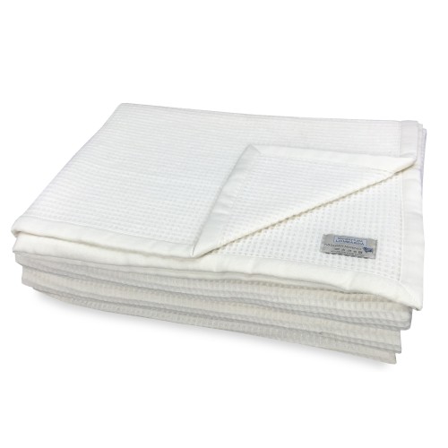 Leichte Wabendecke aus Kaschmirwolle und Merino 220×260 cm