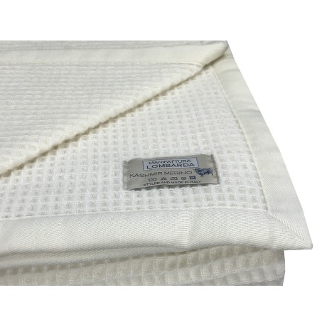 Coperta leggera in lana Kashmir e Merino nido ape 220×260 cm