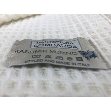 Coperta leggera in lana Kashmir e Merino nido ape 220×260 cm
