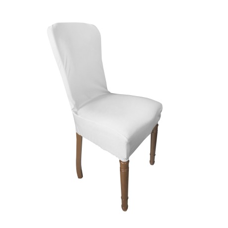 white stretch chair cover